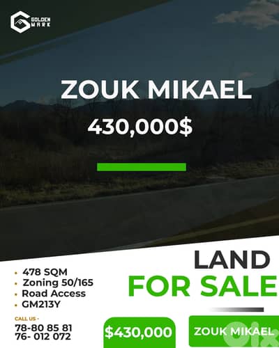 Land For Sale In Zouk Mikael - أرض للبيع في ذوق مكايل