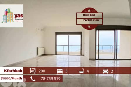 Kfarhbab 200m2 | Rent | High End | Partial View | Quiet Area | IV