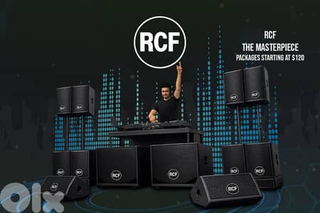 RCF Sound System - Loud Speakers and Subwoofers for RENT