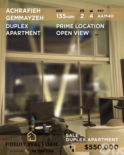 Apartment duplex for sale in Achrafieh AAM40 شقة دوبلكس  للبيع