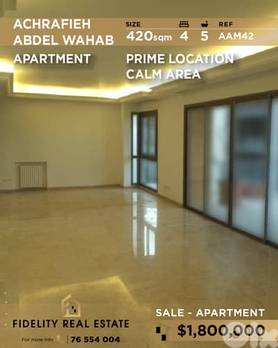 Apartment for sale in Achrafieh AAM42 شقة  للبيع في الأشرفية
