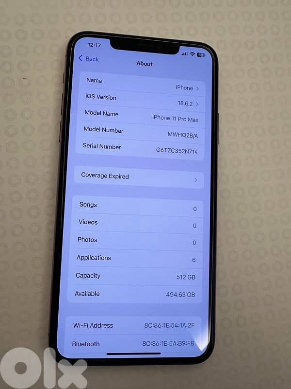 iphone 11 promax 512 like new 88% bh 4