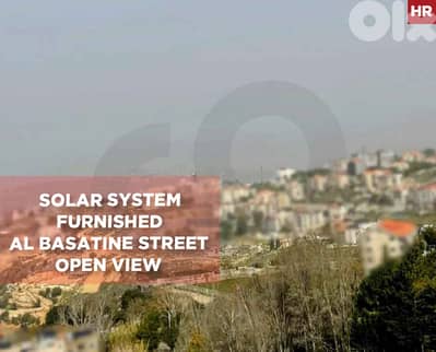 Furnished, open view, Balcony, sea view, Aley Town/عاليه REF#HR131896