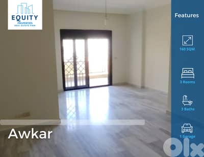 160 SQM Apartment For Rent In Awkar شقة للإيجار #MH5821