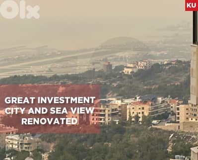 Investment Opportunity /City& Sea View/ Bchamoun Maderes-REF#KU131132