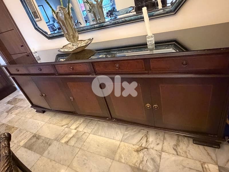 Classic Wooden Dining Room Set – Table, 10 Chairs, Sideboard 3