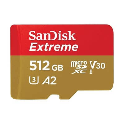 SanDisk 512GB Extreme microSD 190MBs