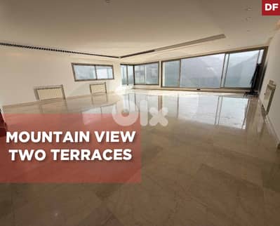2 tarraces, covered parking, mountain view,Rabweh/ربوة REF#DF131940