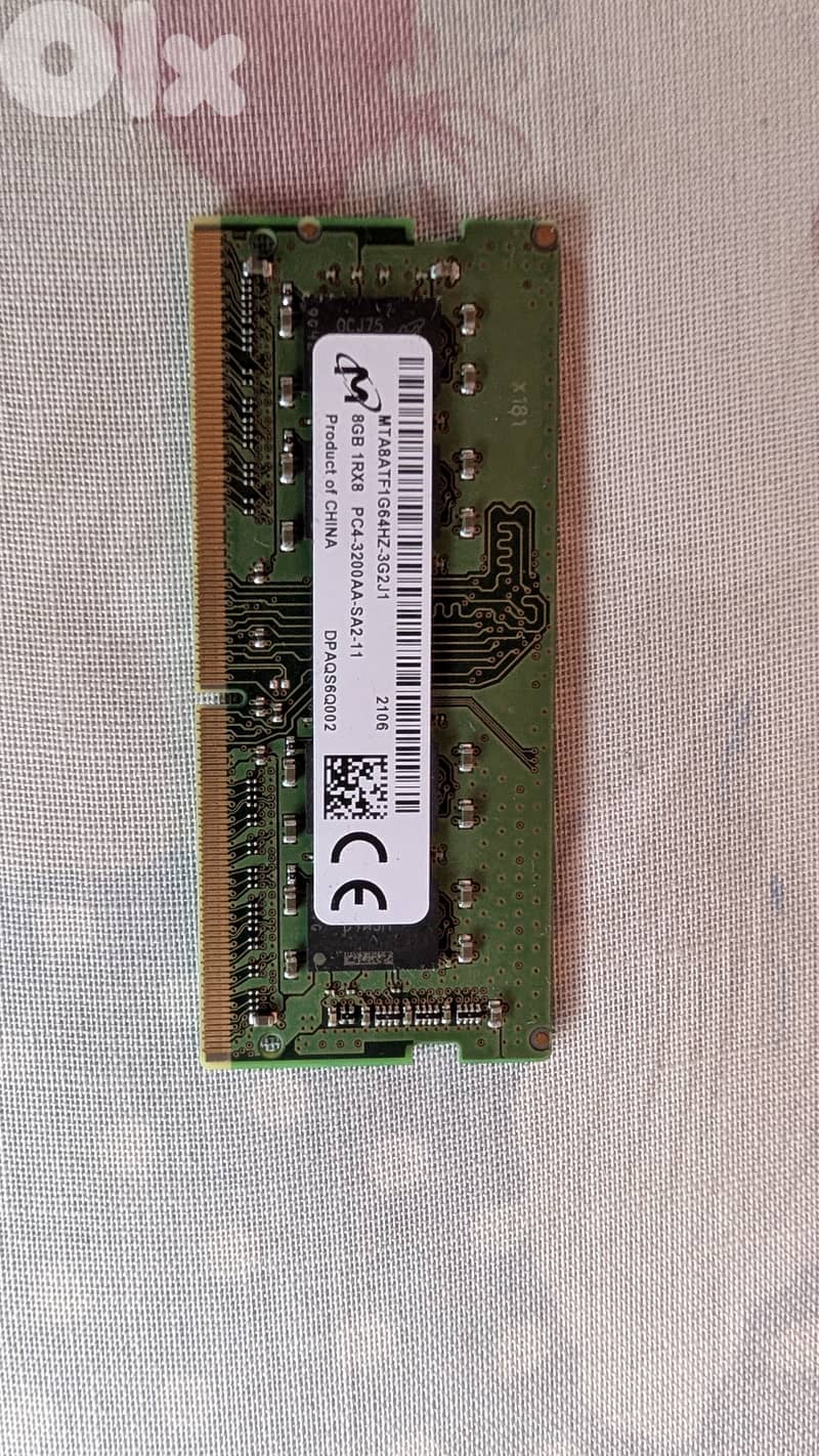 8gb ram ddr4 3200mhz for laptop/notebook pull out from asus rog laptop ...