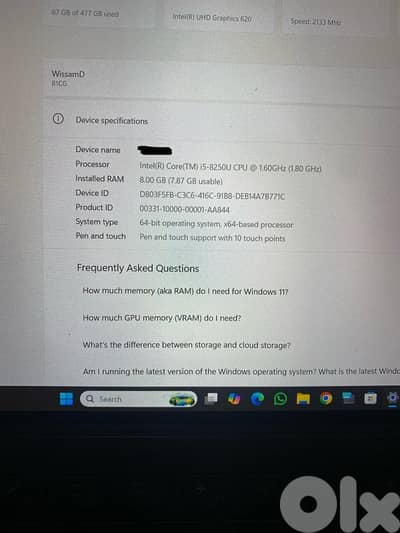 2 x Lenovo laptop i3 and i5 2 in 1 detachable