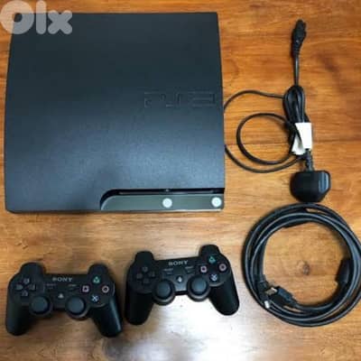 Ps3 Slim 320 Gb 13 Game 2 Controller All Cable