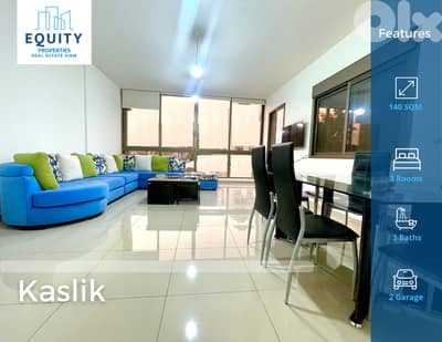 Furnished 140 SQM Apartment For Rent In Kaslik شقة للإيجار #RK6458