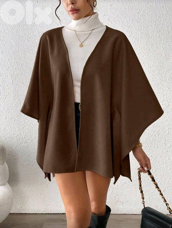 Brown wrap coat 1