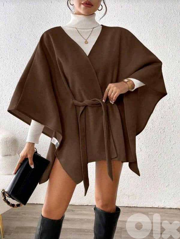 Brown wrap coat 2