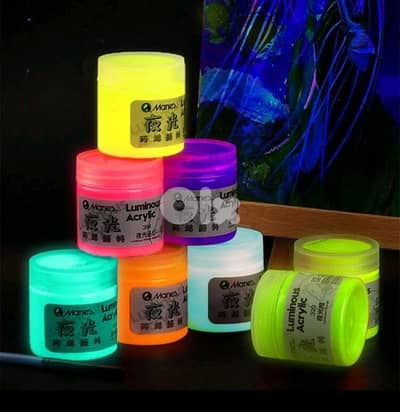 Neon Glowing Acrylic Paints
