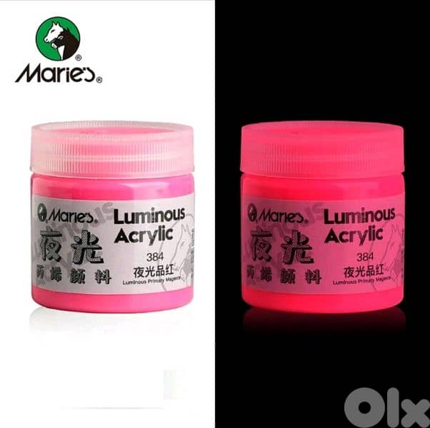 Neon Glowing Acrylic Paints 1