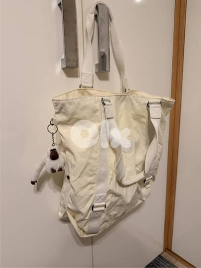 Kipling Kyokol Large Shoulder Bag in White