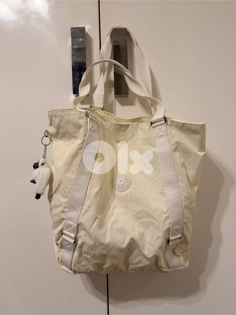 Kipling Kyokol Large Shoulder Bag in White 3