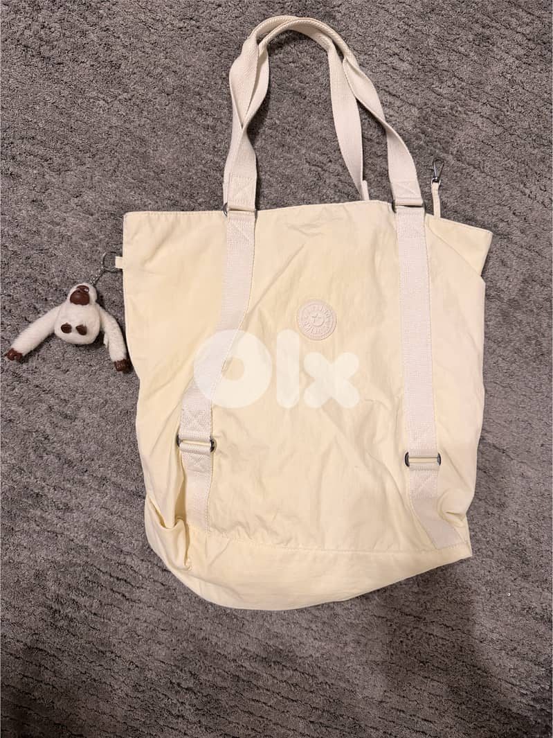 Kipling Kyokol Large Shoulder Bag in White 6