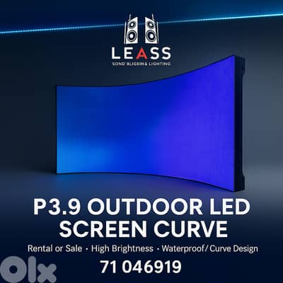 P3.9 Outdoor LED Screen – Curve Design | High Brightness Display