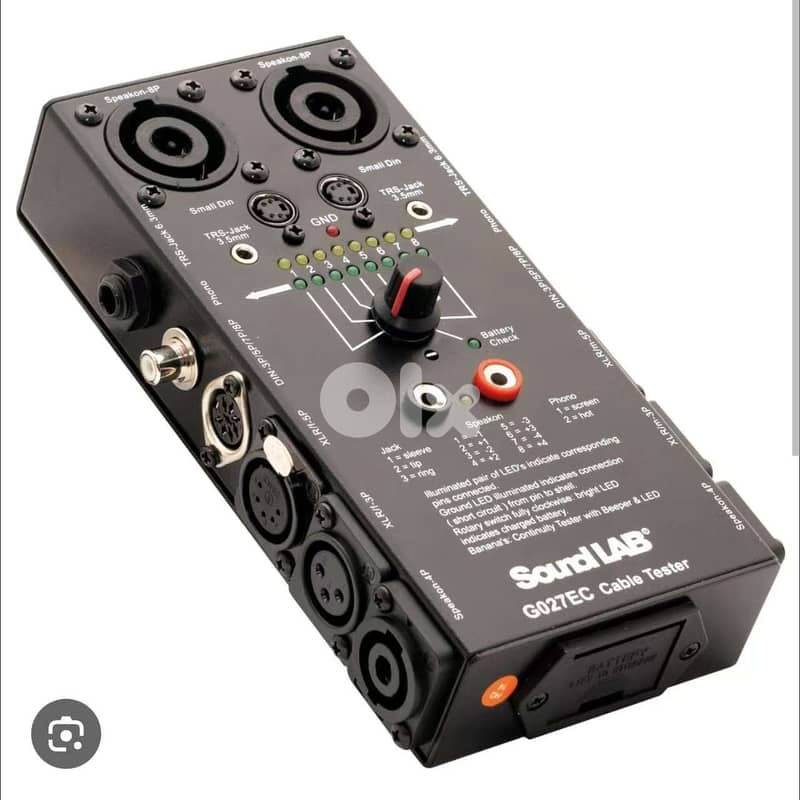 Multi-Cable Tester for Audio Systems • Stage & Studio Cable Tester – A 1