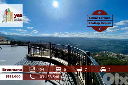 Broumana 454m2 | 40m2 Terrace | Duplex | Furnished | Full Floor | OH