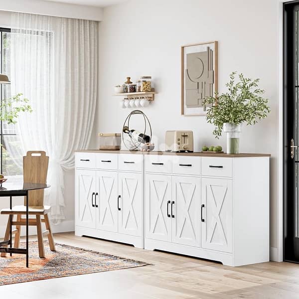 HOSTACK Modern Farmhouse Buffet Sideboard 6