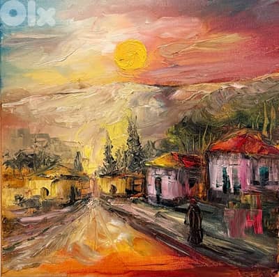 oil painting on canvas