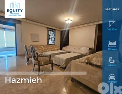 Furnished 300 SQM Apartment For Rent In Hazmieh شقة للإيجار #AA70143