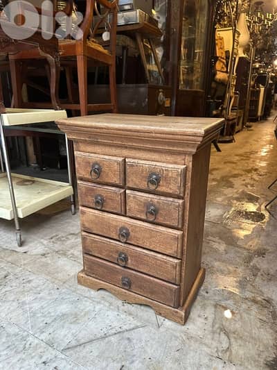 Vintage beautiful wood cabinet antique 60x45cm 150$ كومود خشب اطراني