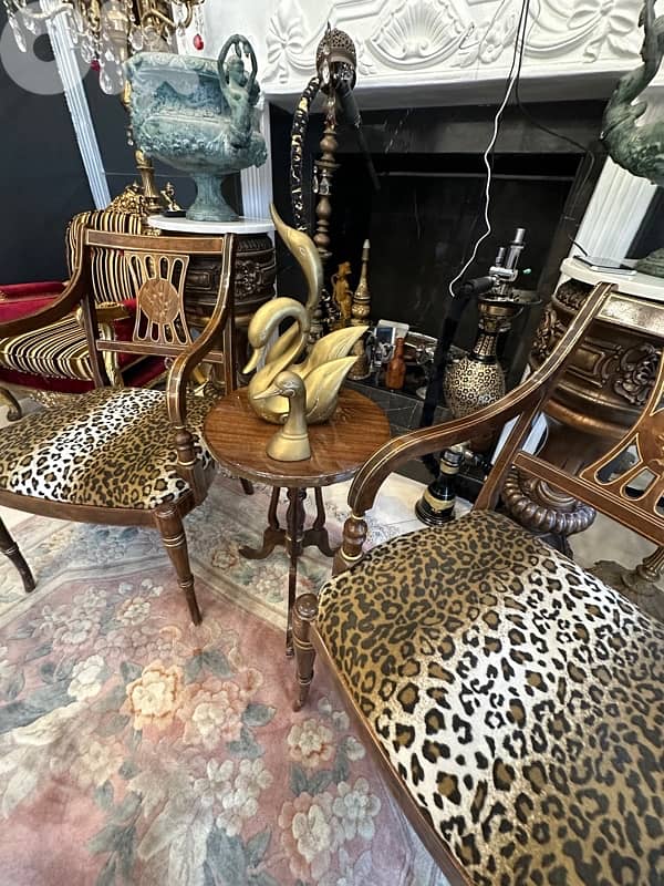 2 chairs and table 6