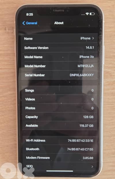 iPhone XR 128GB White