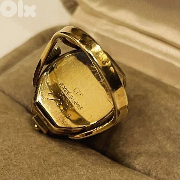 extremely rare gold ring watch from the 1940s 5