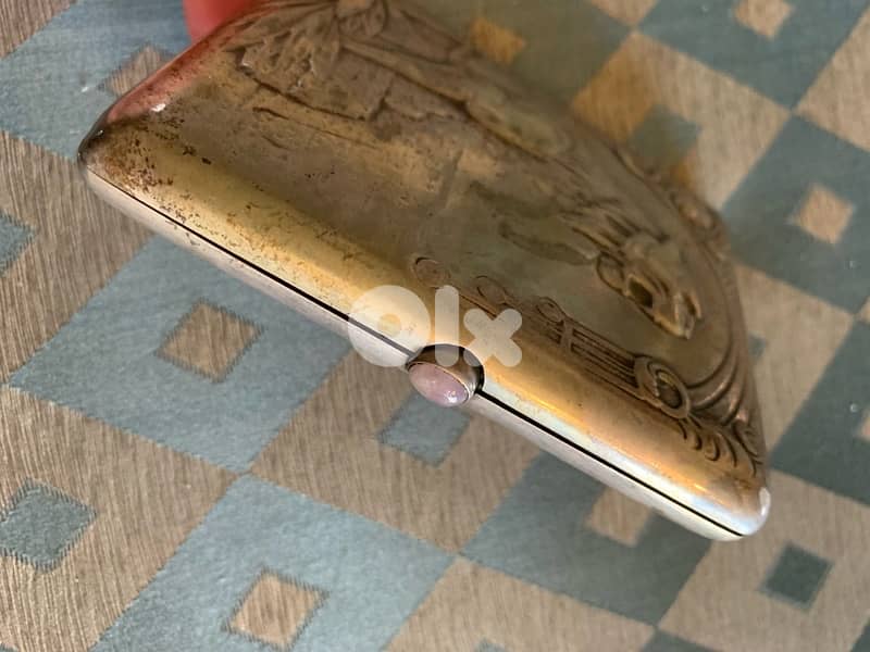 boîte cigarette vintage 289 g -argent massif 1