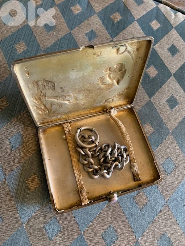 boîte cigarette vintage 289 g -argent massif 3