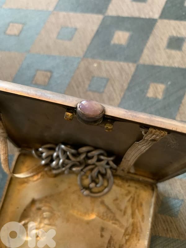 boîte cigarette vintage 289 g -argent massif 5