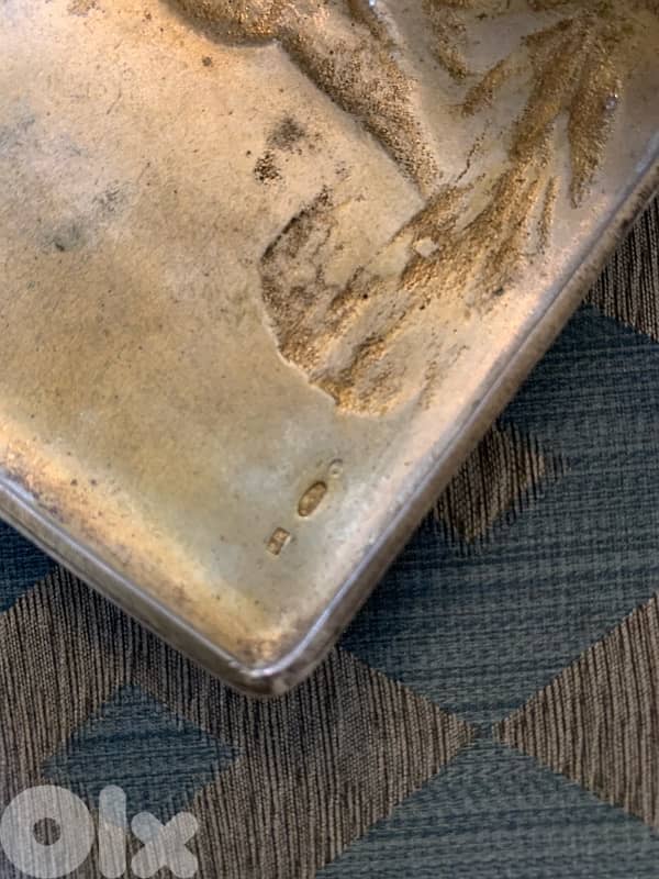 boîte cigarette vintage 289 g -argent massif 6