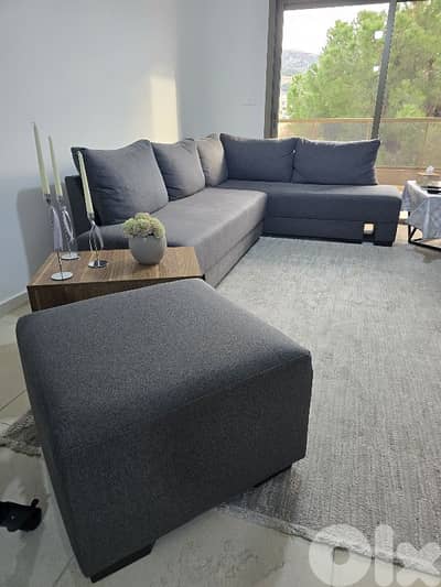 L corner sofa