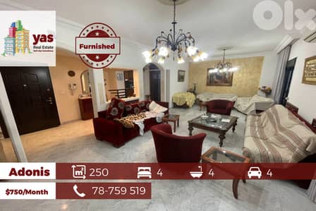 Adonis 250m2 | Furnished Flat | Rent | Calm Street | High End | JA