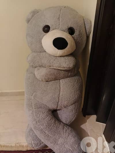 Big Grey Bear Teddy Bear 150cm Gift Toy Valentines Present Gift