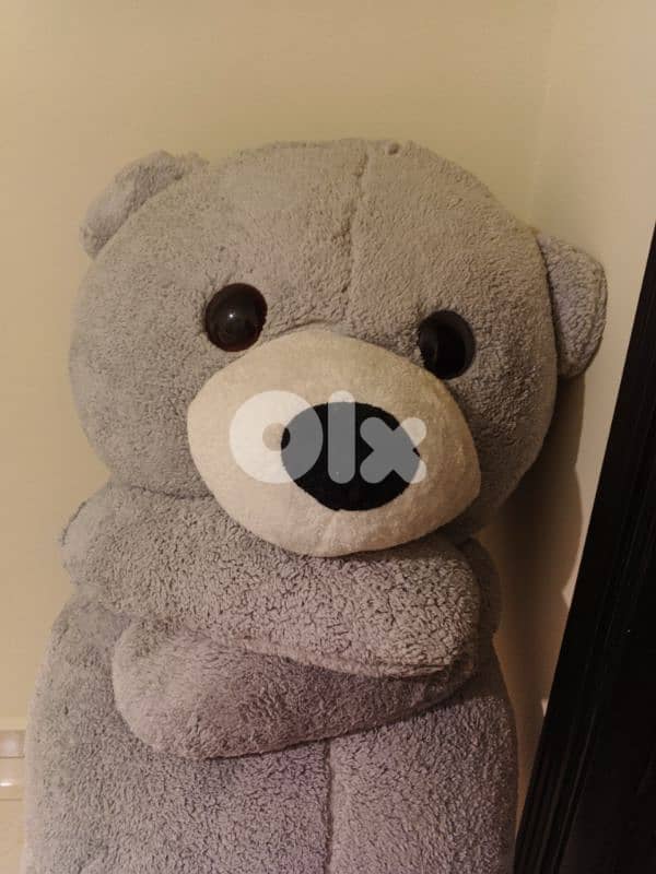 Big Grey Bear Teddy Bear 150cm Gift Toy Valentines Present Gift 2