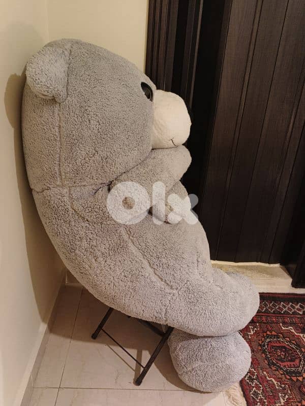 Big Grey Bear Teddy Bear 150cm Gift Toy Valentines Present Gift 3