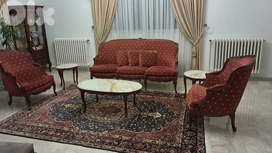 Elegant Classic Living Room Set – Couches & Tables Only