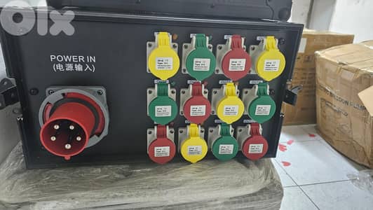 3-Phase Power Distribution Box (63A Input) – 12 Outputs Professional S