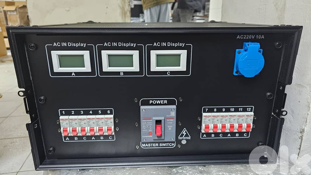 3-Phase Power Distribution Box (63A Input) – 12 Outputs Professional S 1