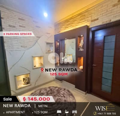 Decorated 125 SQM Apartment for SALE in New Rawda!