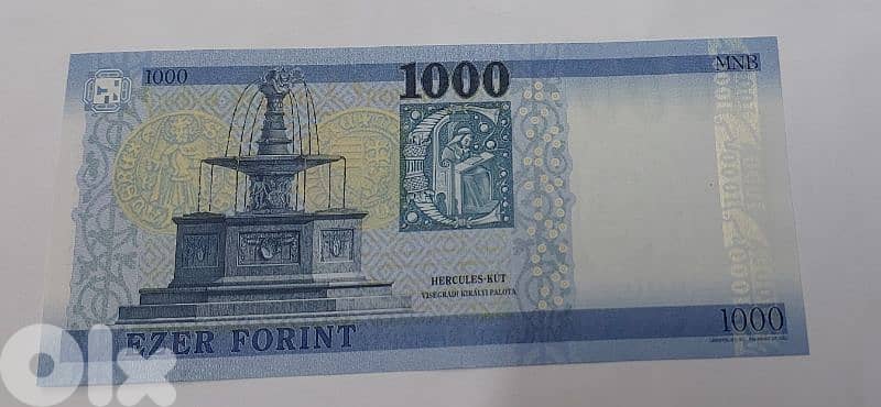 Hungary /Magyar  UNC  Bankote 1000 Forint Memorial king Matthias 1