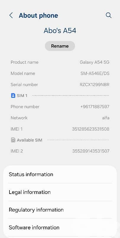samsung a54 5g 2
