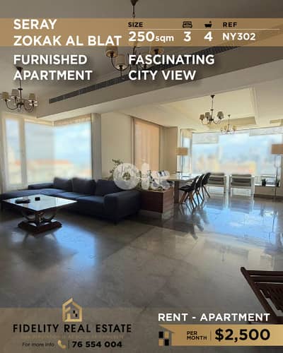Apartment for rent in Zokak El Blat NY302 شقة للإيجار في زقاق البلاط