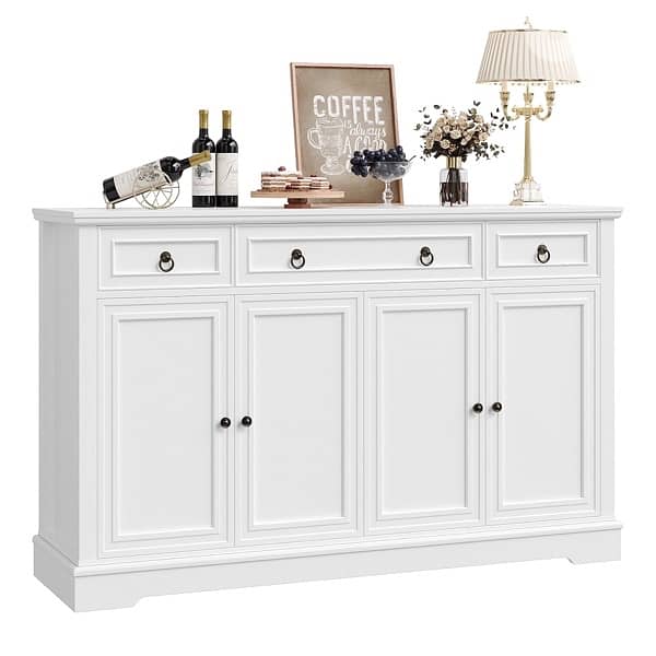Homfa Buffet Cabinet with Drawers, 53.5”W Sideboard Storage 2